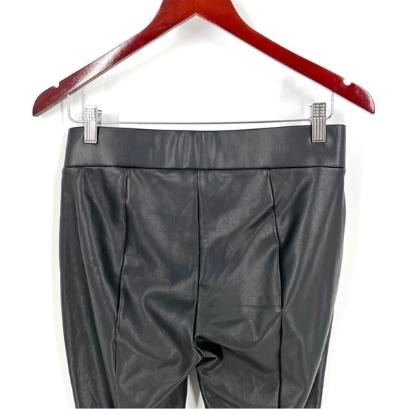 LOFT Faux Leather Pull On Skinny Fleece Lined Pants - Picture 7 of 8